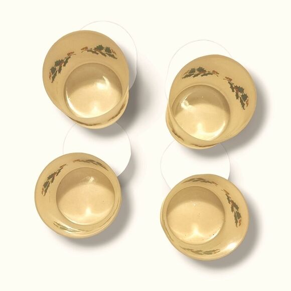 CERVE Frosted Holly Berry set of 4 Christmas Holiday Highball Glasses - Picture 2 of 6